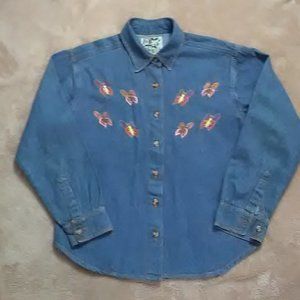 Denim long sleeve shirt